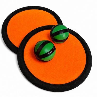 Turuncu Cırt Cırt Tut Oyunu Seti 2 Raket 2 Top Velcro Catch Ball Yakalama Oyunu Çocuk El Göz Koordinasyon Oyuncağı Bahçe Park Plaj Eğlence Spor Aktivite