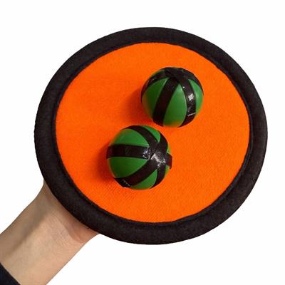 Turuncu Cırt Cırt Tut Oyunu Seti 2 Raket 2 Top Velcro Catch Ball Yakalama Oyunu Çocuk El Göz Koordinasyon Oyuncağı Bahçe Park Plaj Eğlence Spor Aktivite