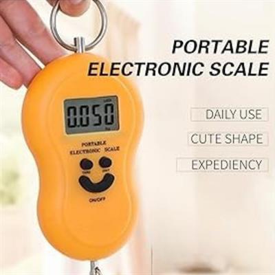 Turuncu Elektronik Dijital El Kantarı Taşınabilir Gülücüklü Hassas Tartı Mutfak Terazisi