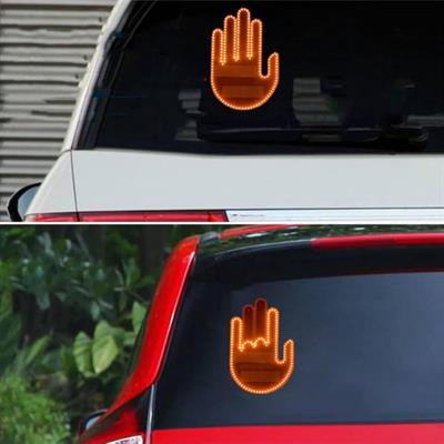 Uzaktan Kumandalı El Orta Parmak Led Araba İçi Led 3 Farklı Mod