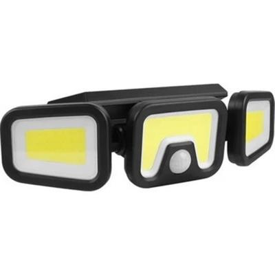 V-023 Güneş Enerjili Hareket Sensörlü Güvenlik Led Işığı 3 Kafalı Solar Lamba