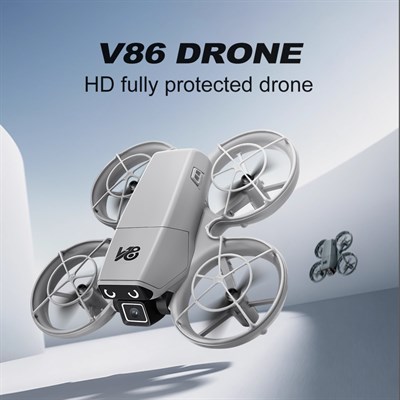 V8 Mini Drone Kameralı Uzaktan Kumandalı Drone Fotoğraf ve Video Çekimi Headless Mod El Hareketi Kontrolü Mobil Uygulama Destekli LED Işıklı Drone