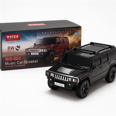 WS-590 Speaker Jeep Araba Tasarımlı Bluetooth Hoparlör