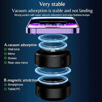 X8/X8Q Vakumlu Şarjlı Telefon Tutucu Manyetik Taşınabilir Kablosuz