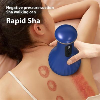 XY-008 Hacamat Akıllı Negatif Basınçlı Vakumlu Kupa Masaj Cihazı Isıtmalı Hacamat Masaj Aleti Şarjlı Elektrikli 9 Kademeli 2 Adet Kokulu Yağ Hediyeli