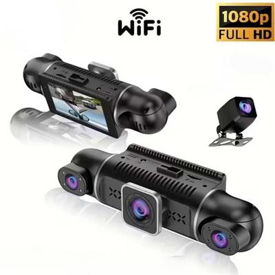 Y10 4 Kameralı Araç İçi Kamera Wifi Destekli Full HD Gece Görüşlü Geniş Açılı Sürüş Kayıt Dash Cam Araç Kamerası