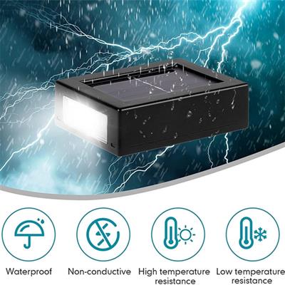 YD-36 Solar Sensörlü Duvar Lambası Güneş Enerjili Dış Mekan Aydınlatma Otomatik Işık Sensörü Bahçe Duvar Lambası Enerji Tasarruflu Çift Taraflı LED Lamba