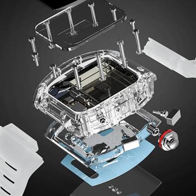 Turuncu YD5 Şarjlı Akıllı Saat Dokunmatik Ekranlı Şeffaf Kasa Modern Tasarım Silikon Kordon Günlük Kullanıma Uygun iOS Android Uyumlu Akıllı Kol Saati