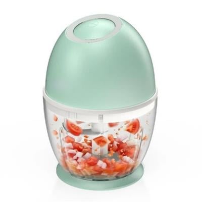 Yeşil SHB7503 Şarjlı Mini Doğrayıcı 450 ml Kablosuz Mutfak Rondosu Sarımsak Sebze Kuruyemiş Doğrayıcı 3 Bıçaklı Pratik Mutfak Robotu 