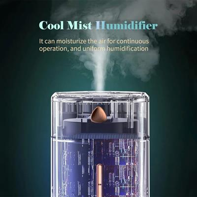 Yeşil Ultrasonik Aroma Difüzörü 1000 ML Led Işıklı Hava Nemlendirici