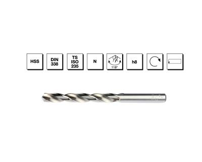 HSS DIN 338 Silindirik Saplı Kısa Matkap Ucu 24.5 mm - TAŞLANMIŞ