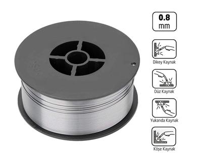 SEDEF 0.8mm Özlü Kaynak Teli 1kg Ambalaj 26251