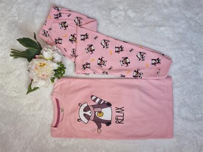 Kız Çocuk Kunduz Desenli Pijama Takımı 