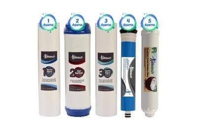 Lifetech 5 Aşama Filtre Seti (Membran Filtreli)