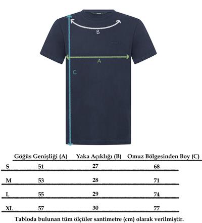 Lacivert İz Günlüğü Tshirt