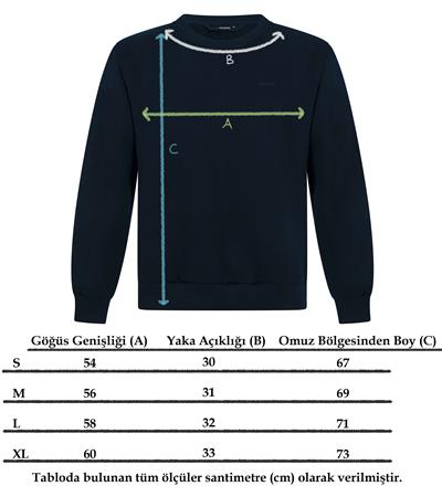 Lacivert Yansı Sweatshirt