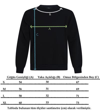 Siyah Yansı Sweatshirt