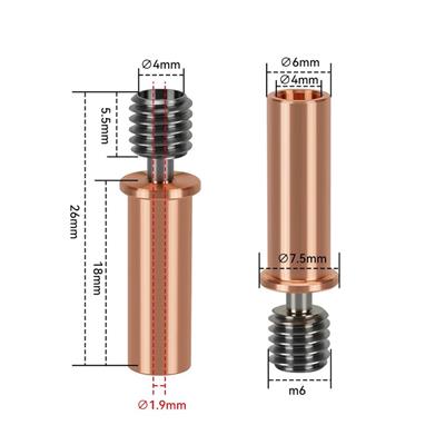 Anycubic Kobra 2 Serisi Uyumlu Titanyum Bi Metal Barel