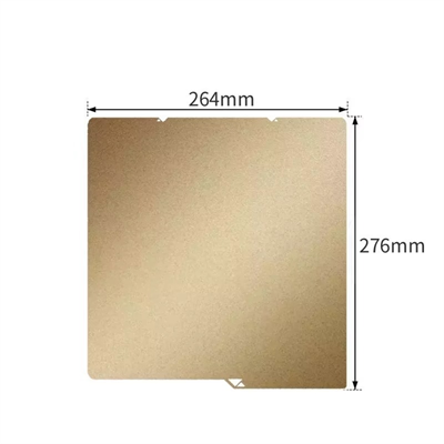 Anycubic Kobra S1 Çift Taraflı Pütürlü Pei Yay Çeliği Tabla-264x276mm