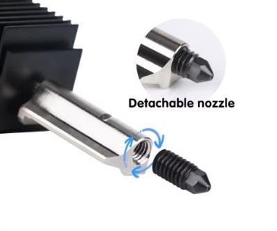 Bambu Lab A1-A1 Mini Sertleştirilmiş Çelik Mekanik Hotend Kiti-0.4mm