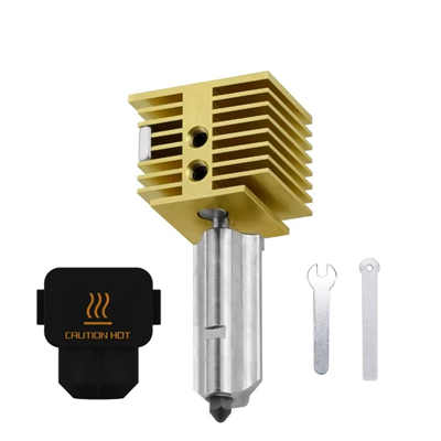 Bambu Lab A1-A1 Mini Yükseltilmiş Hotend Seti Pirinç Gövde-Sertleştirilmiş Çelik Nozzle-0.4mm