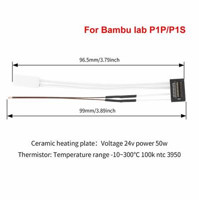 Bambu Lab P1S Uyumlu Termistör ve Seramik Isıtıcı
