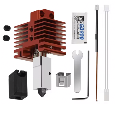 Bambu Lab X1-X1C Uyumlu Yükseltilmiş Hotend TZ V2.0 Bi Metal Full Hotend Seti(Kırmızı)