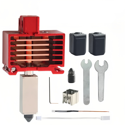 Bambu Lab X1-X1C Uyumlu Yükseltilmiş Hotend TZ V3.0 Bi Metal Full Hotend Seti(Kırmızı)