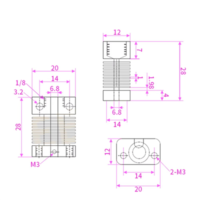Creality Ender 3 Pro-V2 Alüminyum Soğutucu Gövde