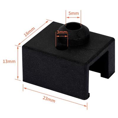 Creality Ender 3 S1-Cr10 Smart Pro Kare Blok Silikon Çorap(Siyah)