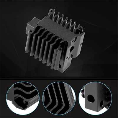 Creality Ender 3 V3-V3 Plus Uyumlu Soğutucu Alüminyum Radyatör-Siyah