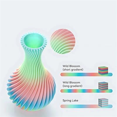 Creality Hyper PLA Rainbow Wild Blossom Long Filament 1.75mm 1000gr