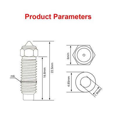 CSA Elegoo Neptune 4 Plus-Max Pirinç Nozzle 0.6mm