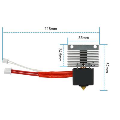 Elegoo Neptune 4-4 Pro Uyumlu Full Hotend Seti(Soğutucu Gövde Dahil)