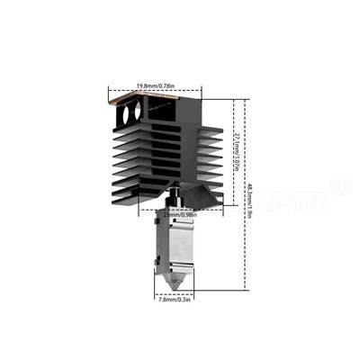 Snapmaker U1 Sertleştirilmiş Çelik Hotend Mekanik Kit-0.2mm