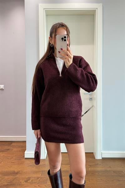 BUKLET POLO YAKA TRİKO ETEK TAKIM
