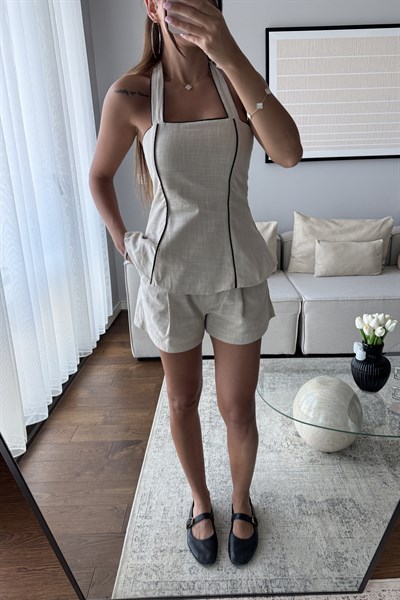 HALTER YAKA KETEN TAKIM-BEJ