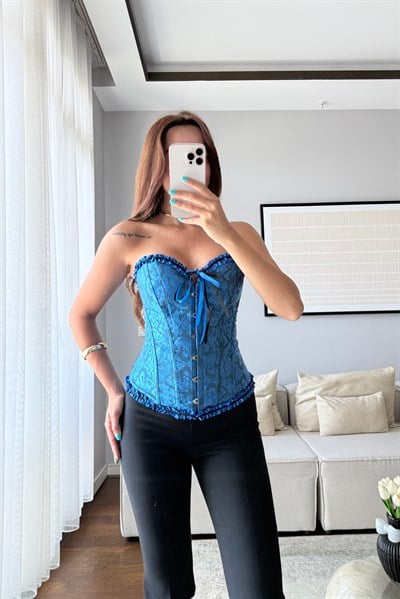 JAKARLI STRAPLEZ KORSE BLUZ-SAKS