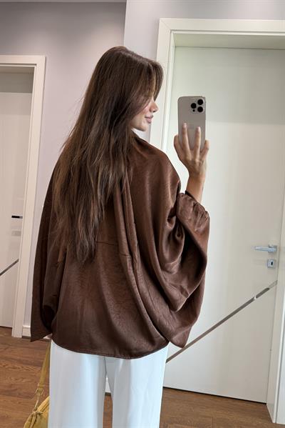 KAHVE SATEN BOMBER CEKET