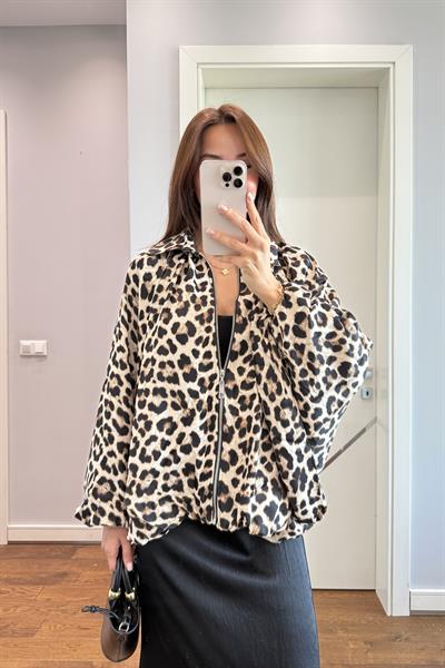 LEOPAR BOMBER SATEN CEKET