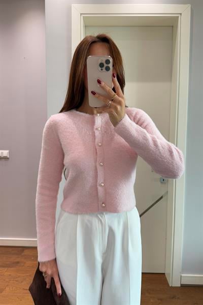 ORJİNAL MARKA YUMOŞ HIRKA-PEMBE