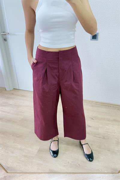 PREMİUM İSPANYOL PAÇA PANTOLON BORDO