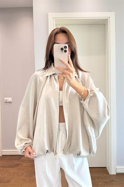 TAŞ  SATEN BOMBER CEKET