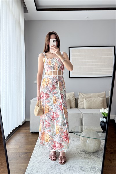 TASARIM HERA ELBİSE -PEMBE