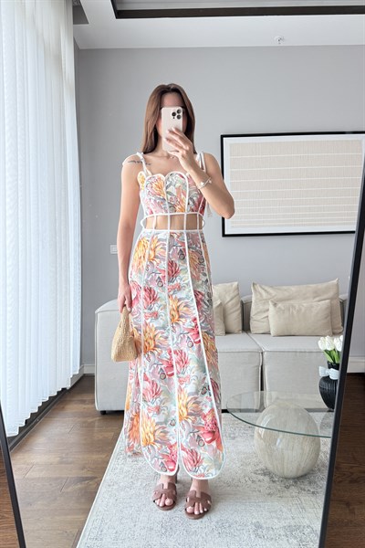 TASARIM HERA ELBİSE -PEMBE