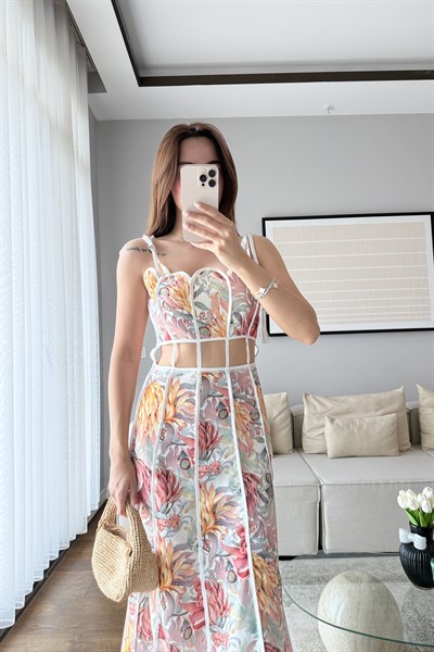 TASARIM HERA ELBİSE -PEMBE