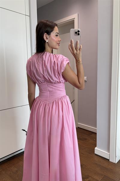 TASARIM PEMBE ELBİSE