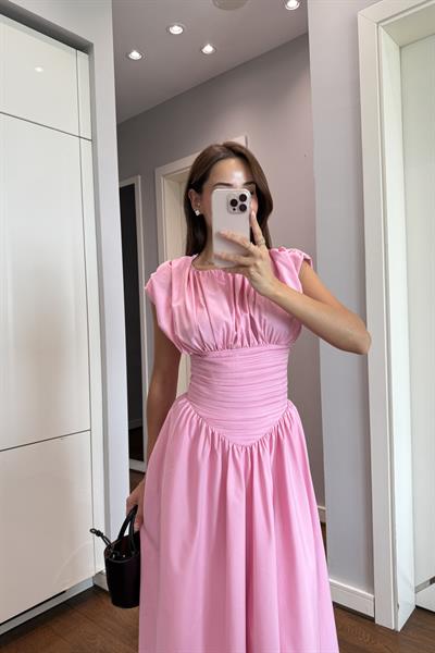 TASARIM PEMBE ELBİSE