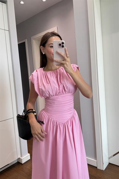 TASARIM PEMBE ELBİSE
