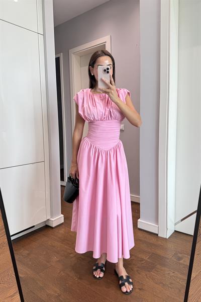 TASARIM PEMBE ELBİSE